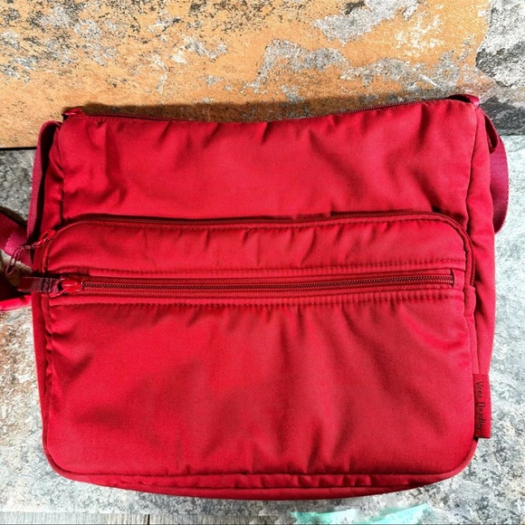 VERA BRADLEY Cardinal Red Recycled Cotton Utility Crossbody - Picture 4 of 15